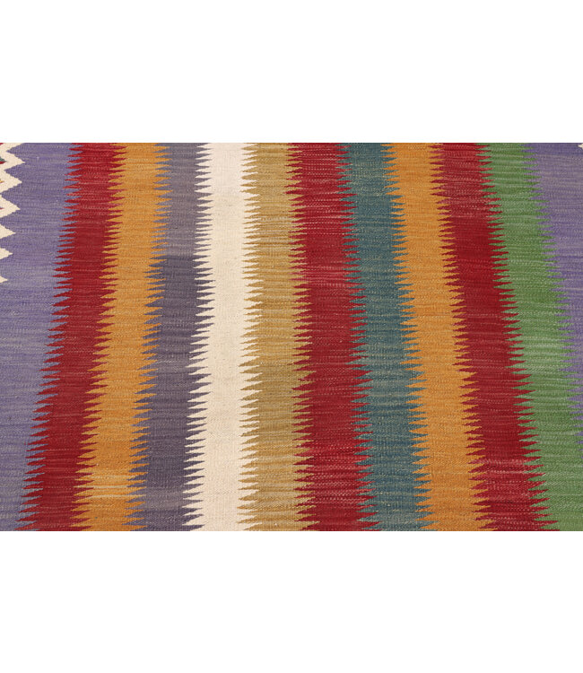 202x152 cm Handgeweven Moderne  Wollen Kelim Tapijt