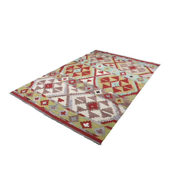 260x179 cm Handgewebter Traditioneller Kelim Teppich Woll