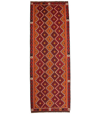 Kelimshop 425x152cm Old style vintage kelim Runner Handwoven wool Kilim Maimana