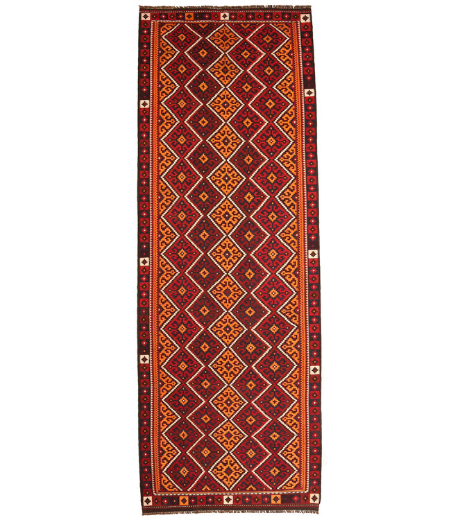 Old style vintage kelim Runner Handwoven wool Kilim Maimana