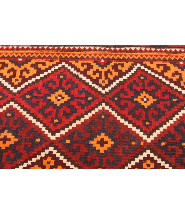 425x152cm   Oude stijl vintage kelim Runner Handgeweven woll Kelim Maimana