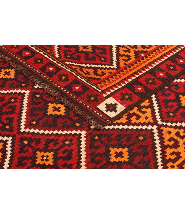 Old style vintage kelim Runner Handwoven wool Kilim Maimana