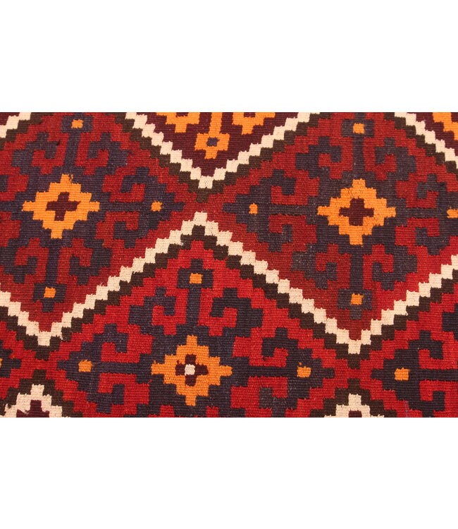 425x152cm  Vintage-Kelim-Läufer handgewebter wool Kelim Maimana