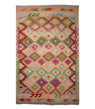 Kelimshop 255x170 cm Handgewebter Traditioneller Kelim Teppich Woll Kelimshop 255x170 cm Handgewebter Traditioneller Kelim Teppich Woll