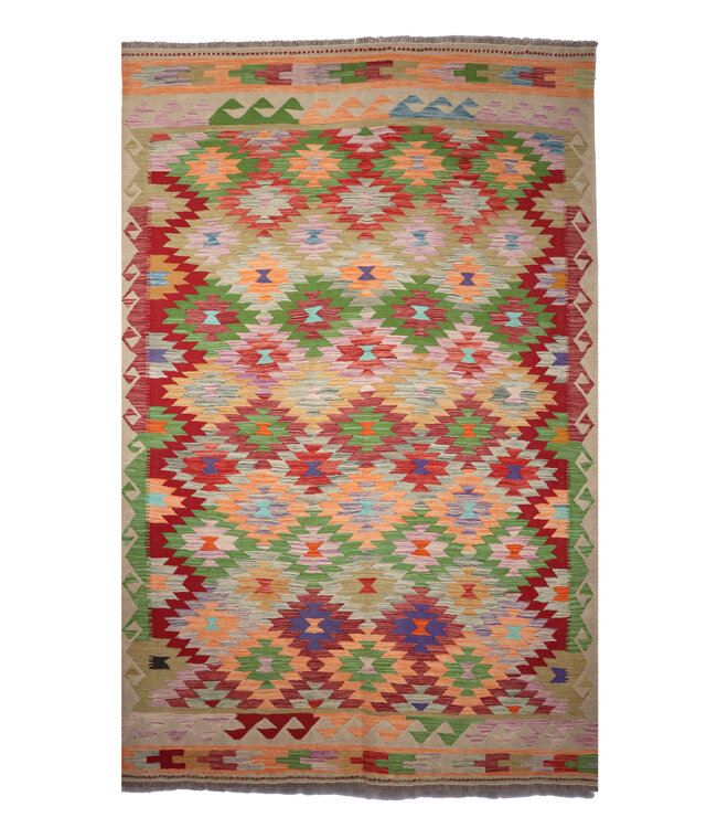 255x170 cm Handgewebter Traditioneller Kelim Teppich Woll