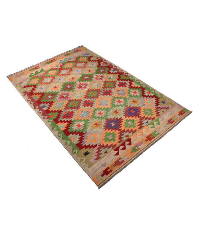 255x170 cm Handgewebter Traditioneller Kelim Teppich Woll