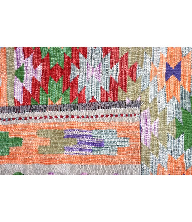 255x170 cm Handwoven Traditional Kelim Area Rug Wool Carpet