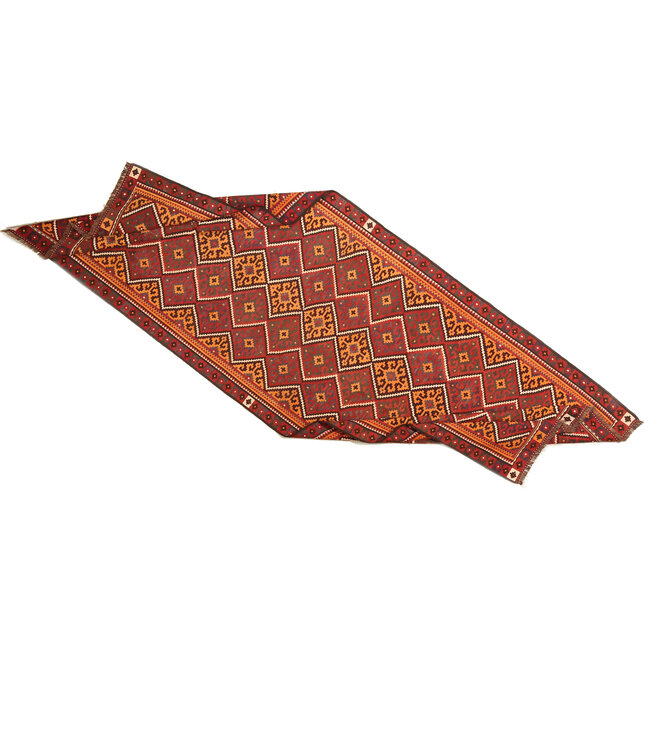 417x150cm Old style vintage kelim Runner Handwoven wool Kilim Maimana