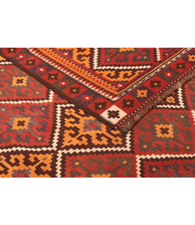 417x150cm   Oude stijl vintage kelim Runner Handgeweven woll Kelim Maimana