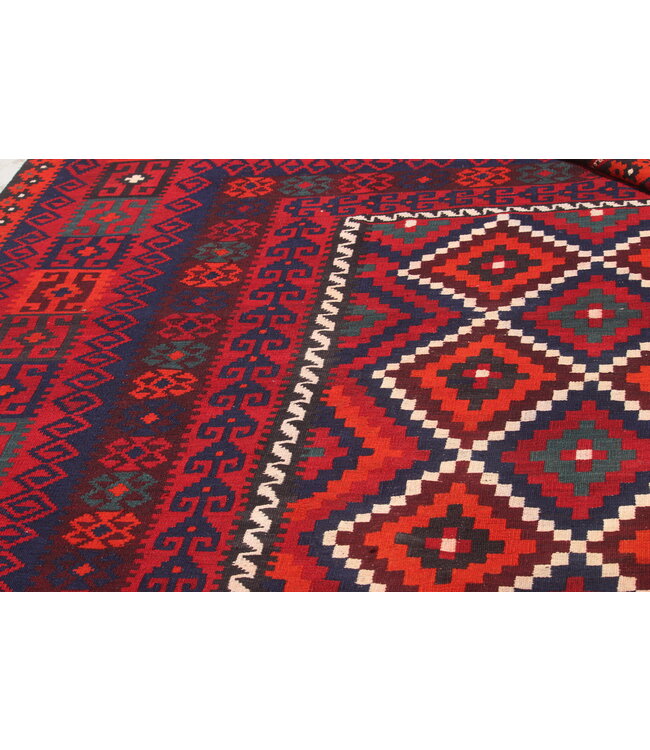 477x295 cm Vintage Kelim Oude stijl 100% wollen Kelim Tapijt