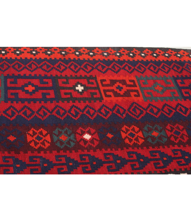 477x295 cm Vintage Kelim teppich im alten Stil aus 100 % Wolle