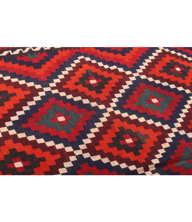 477x295 cm Vintage Kelim teppich im alten Stil aus 100 % Wolle