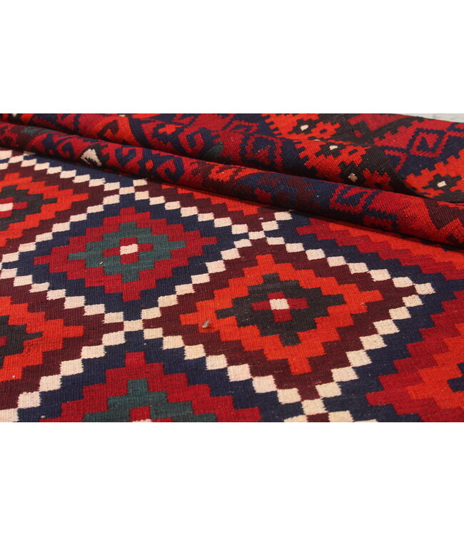 477x295 cm Vintage Kelim teppich im alten Stil aus 100 % Wolle