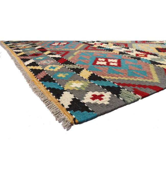 247x178 cm Handgewebter Traditioneller Kelim Teppich Woll