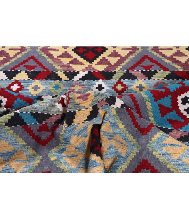 247x178 cm Handgewebter Traditioneller Kelim Teppich Woll