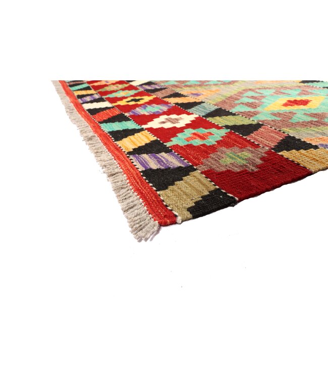246x180 cm Handwoven Traditional Kelim Area Rug Wool Carpet