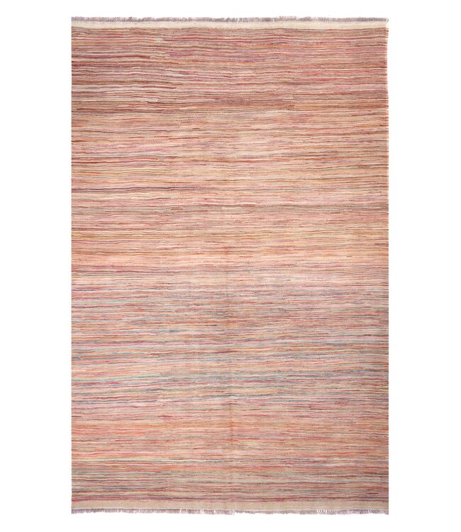 251x165 cm Handgewebter Moderner  Woll-Kelim-Teppich