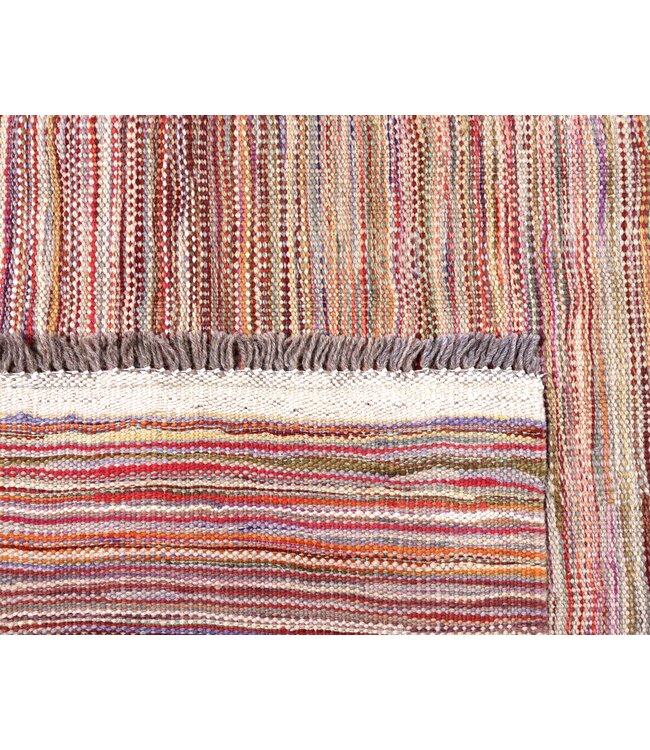 251x165 cm Handgeweven Moderne  Wollen Kelim Tapijt