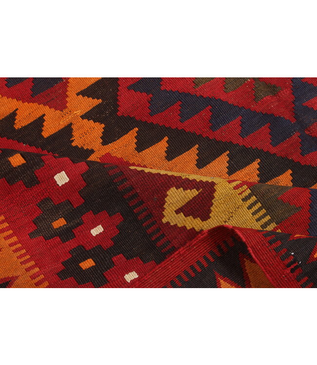 339x231 cm Vintage Kelim Oude stijl 100% wollen Kelim Tapijt Maimana