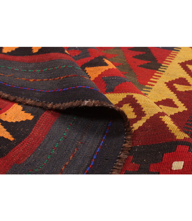 339x231 cm Vintage Kelim teppich im alten Stil aus 100 % Wolle Maimana