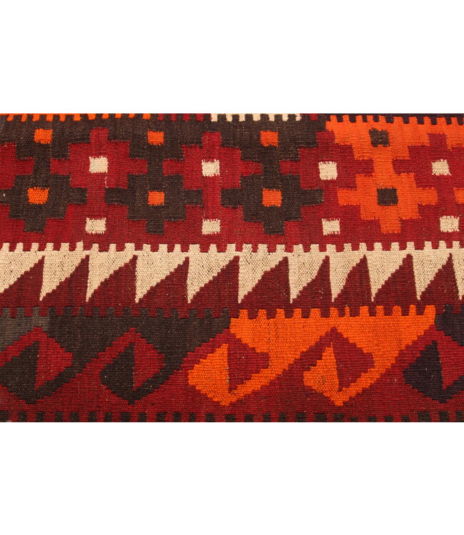 439x237 cm Vintage Kelim Oude stijl 100% wollen Kelim Tapijt Maimana