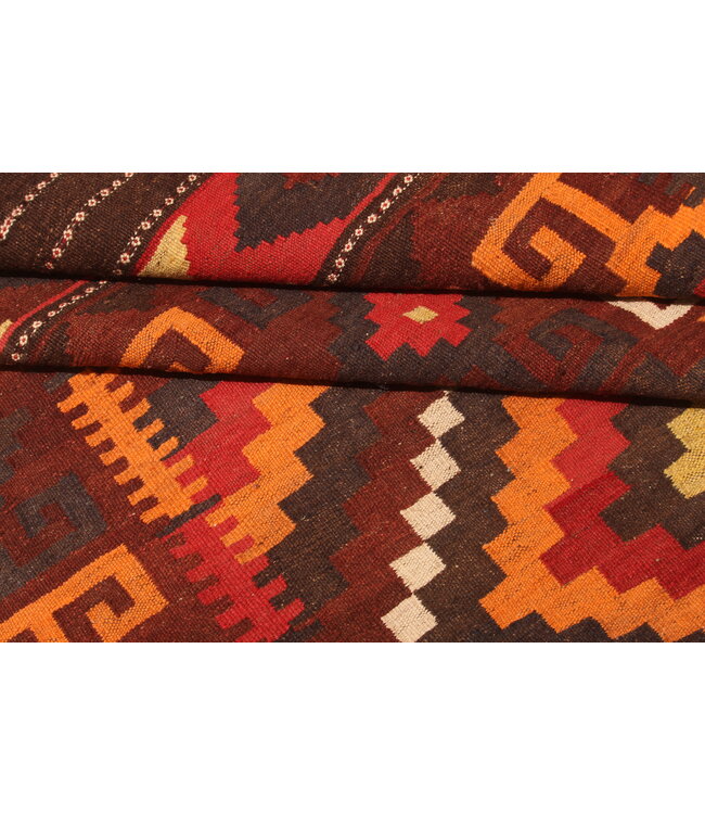 465x146cm  Oude stijl vintage kelim Runner Handgeweven woll Kelim Maimana