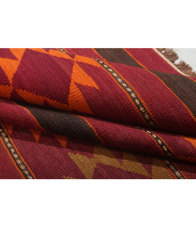 360x155cm  Oude stijl vintage kelim Runner Handgeweven woll Kelim Maimana