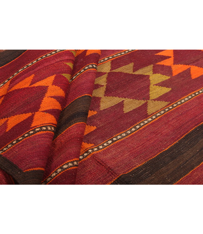 360x155cm Old style vintage kelim Runner Handwoven wool Kilim Maimana