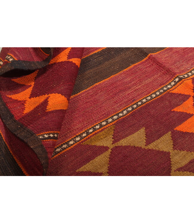 360x155cm Old style vintage kelim Runner Handwoven wool Kilim Maimana