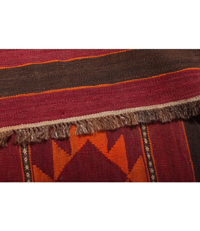 360x155cm Old style vintage kelim Runner Handwoven wool Kilim Maimana