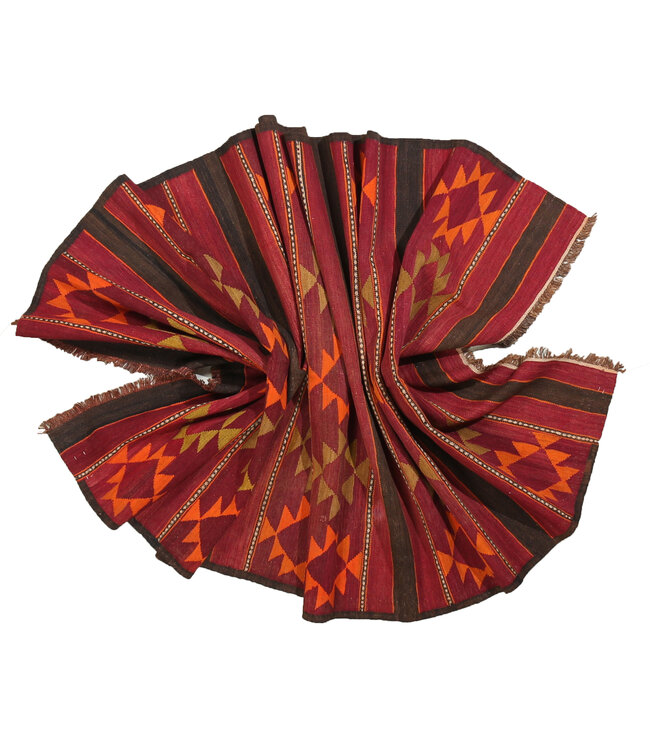 360x155cm  Vintage-Kelim-Läufer handgewebter wool Kelim Maimana