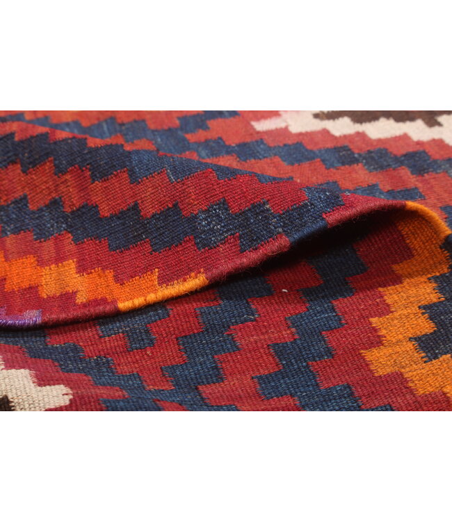 426x188cm  Vintage-Kelim-Läufer handgewebter wool Kelim Maimana