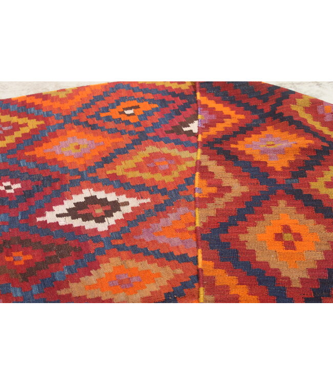 426x188cm Old style vintage kelim Runner Handwoven wool Kilim Maimana