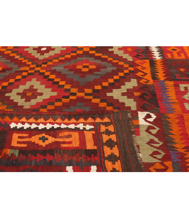 331x223 cm  Vintage Kilim Old style 100% wool Kilim Rug Maimana