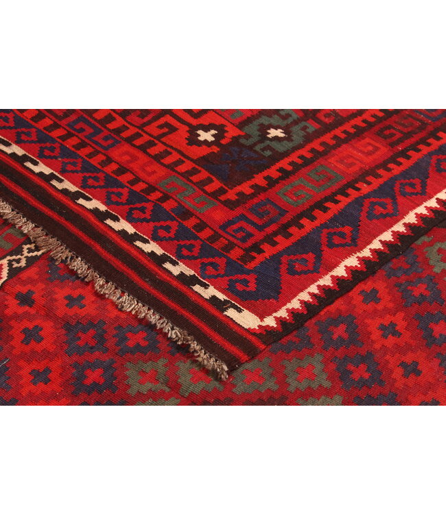 403x240 cm Vintage Kelim teppich im alten Stil aus 100 % Wolle Maimana