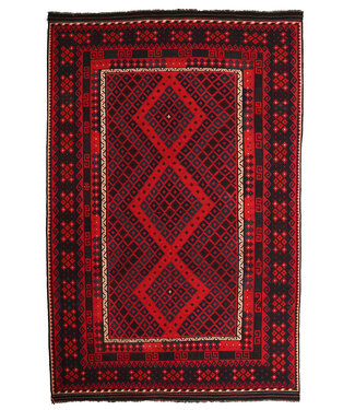 Kelimshop 402x261 cm Vintage Kelim teppich im alten Stil aus 100 % Wolle Maimana