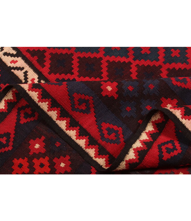 402x261 cm  Vintage Kilim Old style 100% wool Kilim Rug Maimana    -