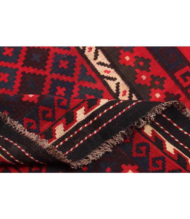 402x261 cm  Vintage Kilim Old style 100% wool Kilim Rug Maimana    -