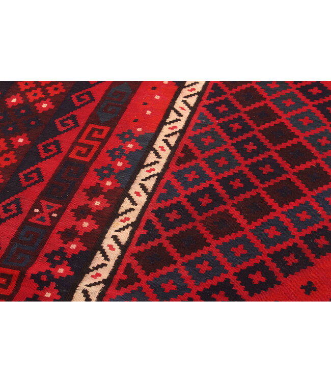 402x261 cm  Vintage Kilim Old style 100% wool Kilim Rug Maimana    -