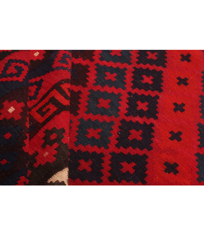 402x261 cm Vintage Kelim teppich im alten Stil aus 100 % Wolle Maimana