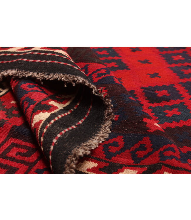402x261 cm  Vintage Kilim Old style 100% wool Kilim Rug Maimana    -