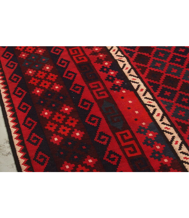 402x261 cm  Vintage Kilim Old style 100% wool Kilim Rug Maimana    -
