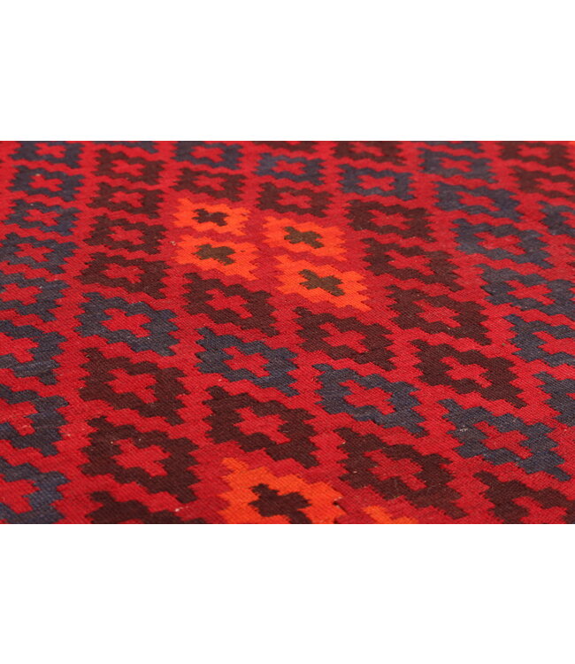 403x254cm Vintage Kelim teppich im alten Stil aus 100 % Wolle Maimana