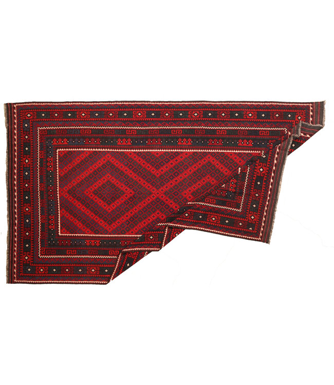 433x244cm Vintage Kelim teppich im alten Stil aus 100 % Wolle Maimana