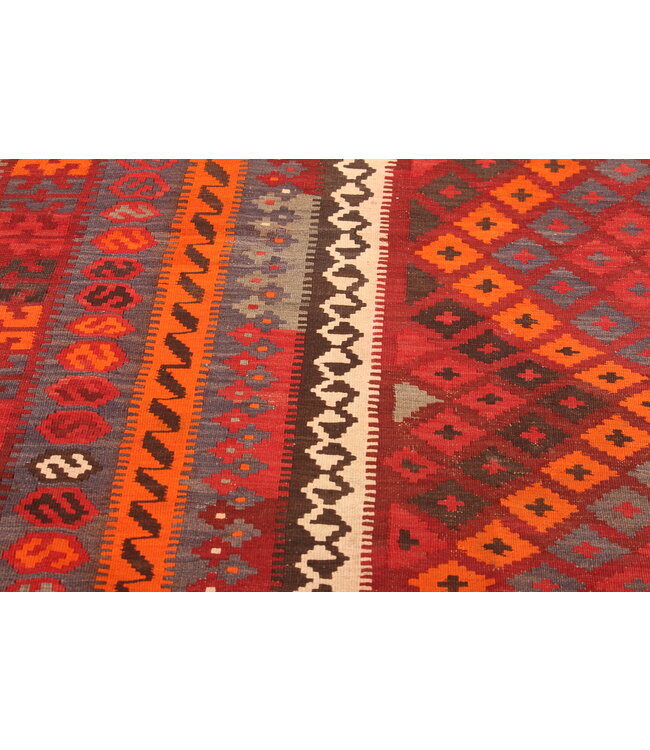 437x263cm Vintage Kelim Oude stijl 100% wollen Kelim Tapijt Maimana