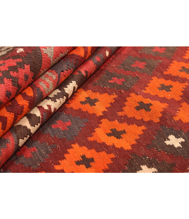 437x263cm Vintage Kelim teppich im alten Stil aus 100 % Wolle Maimana