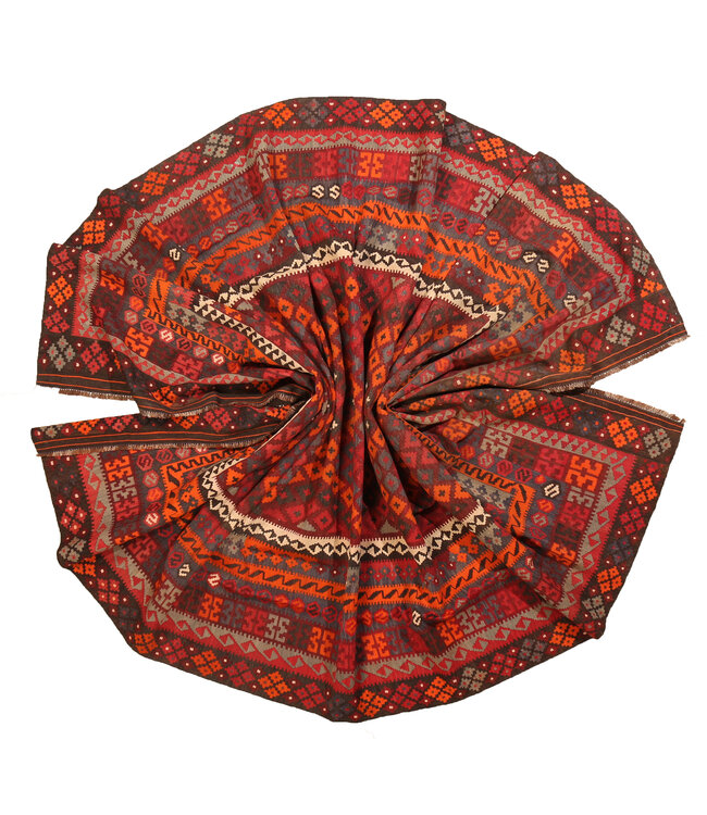 437x263cm Vintage Kelim Oude stijl 100% wollen Kelim Tapijt Maimana