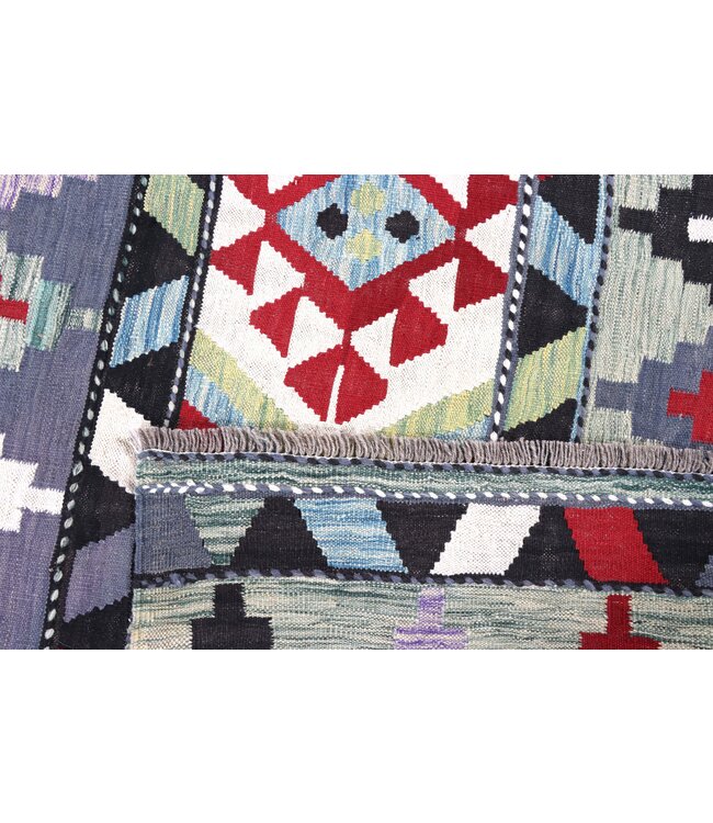 205x150 cm Handwoven Traditional Kelim Area Rug Wool Carpet