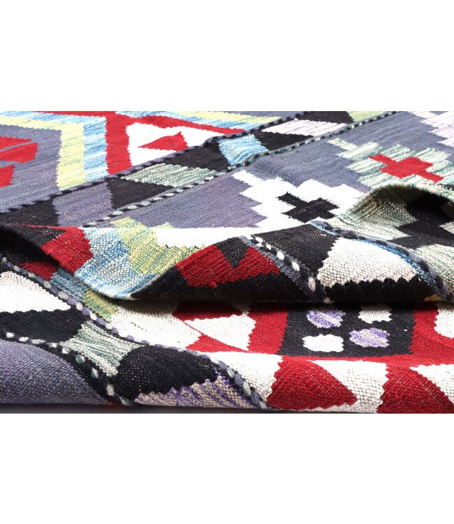 205x150 cm Handwoven Traditional Kelim Area Rug Wool Carpet