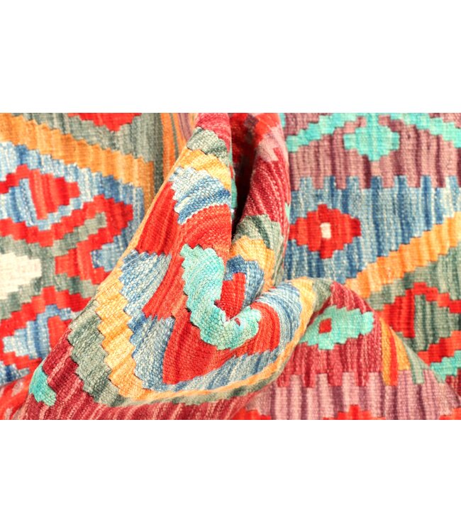 205x60 cm Handgewebter Kelim Läufer  Wollteppich